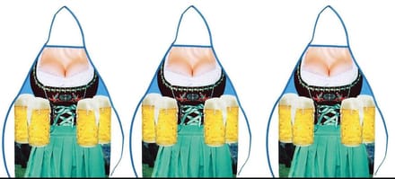 3x Schort Wendy vrouw one size