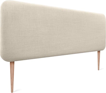 Gestoffeerd Hoofdbord - Bed Hoofdeinde - Slaapkamer Decoratie - Met Poten - 160cm Breed - Natuurlijk Linnen