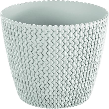Prosperplast Bloempot/plantenpot Splofy - wit - voor buiten - D40 x H33 cm - kunststof