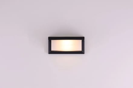 Buitenlamp wandlamp aluminium - combi zwart wit