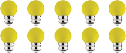Voordeelpak 10x LED Lamp E27 - Kozolux Romba - Geel Gekleurd - 1W