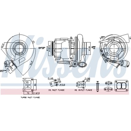Supercharger, drukvulling NISSENS 93717