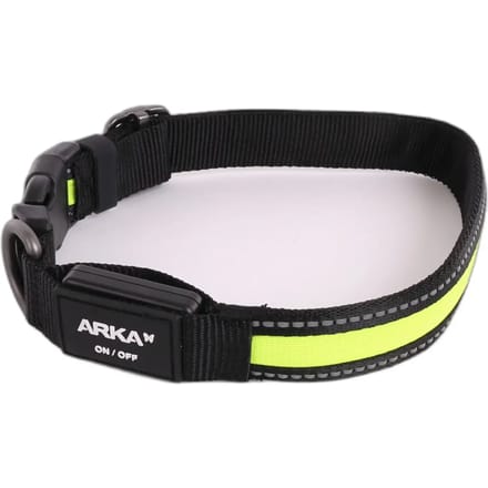 Lichtgevende nylon hondenhalsband USB Arka Haok