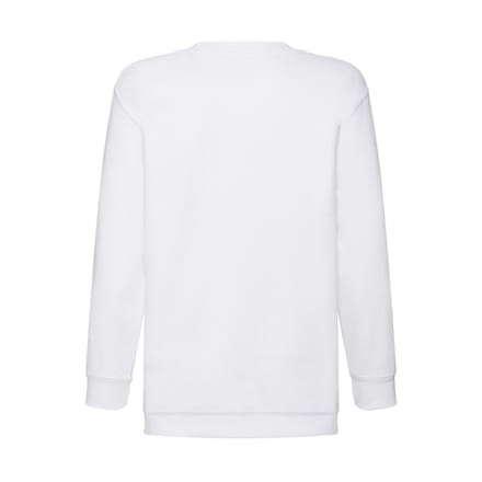 Fruit of the Loom Klassiek Effen Sweatshirt voor Kinderen/Kinderen (Wit)