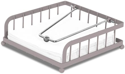 SERVETTENHOUDER MET KLEM BERLINGER HAUS BH-8592 TAUPE