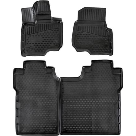 Tapis de sol - 3D Exclusive - Compatible F-150 2015-2020 - Caoutchouc - 4 pièces