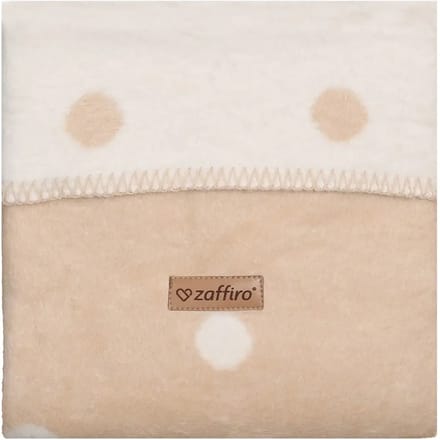 Zaffiro Ecru & Beige Gestipt 75 x 100 cm Wiegdeken