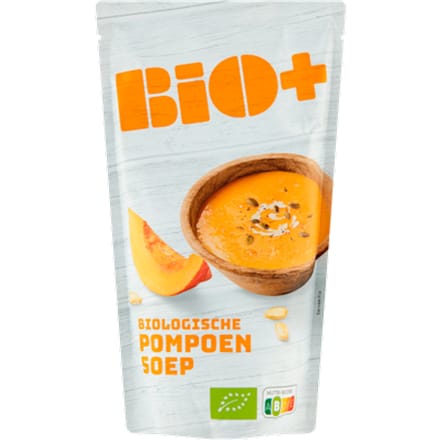 Soep in zak Pompoensoep