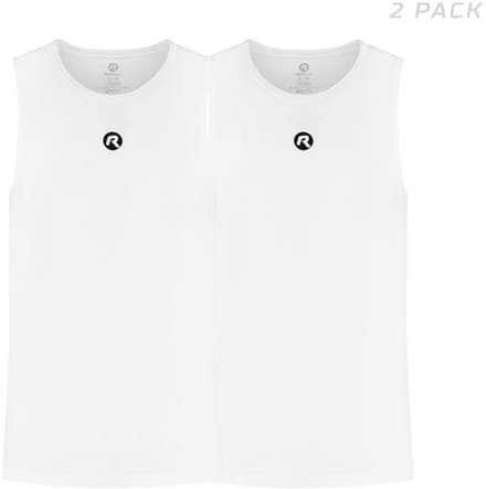 Rogelli Core II Dames en Heren 2 pack Ondershirt Wielrennen - Mouwloos - Wit