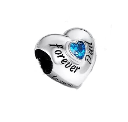 Bedel Forever Dad - Voor je bedelarmband - Papa - Zilver - RomyStones