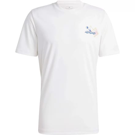 adidas T-shirt Heren - White - Polyester - Maat L