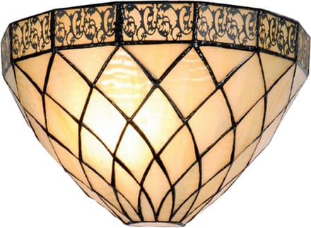 Lumilamp Wandlamp Tiffany 30x15x20 cm Beige Bruin Metaal
