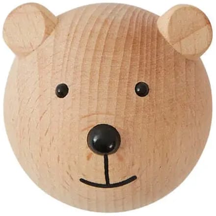 Haak mini Mini Beer van hout voor kinderen OYOY Living Design