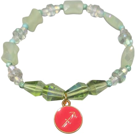 Armband purple, butterfly charm