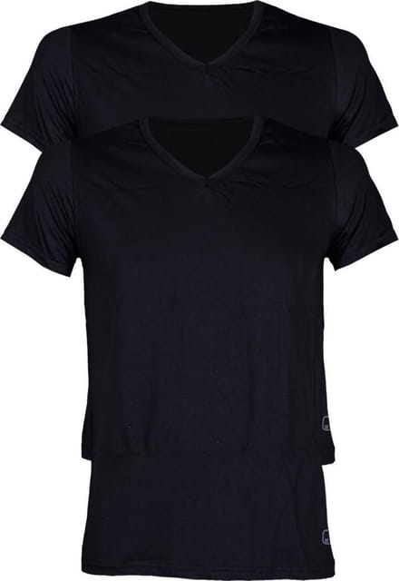 Ten Cate 2 pack V-shirt 3208 zwart 3208 zwart