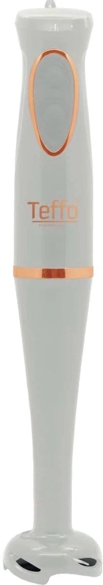 Teffo Staafmixer - 2 Snelheden & ergonomisch Handgreep, afneembare Staaf - 200Watt - Wit / Rosé Goud