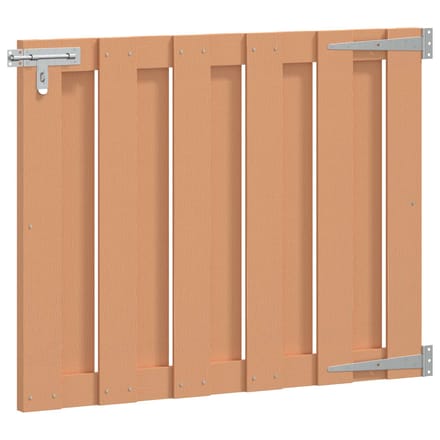 Portail de jardin 100 x 80 cm WPC et Aluminium Marron