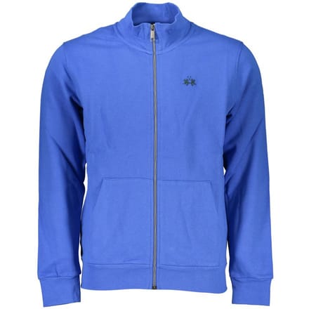 La Martina Blauw Katoenen Heren Sweatshirt