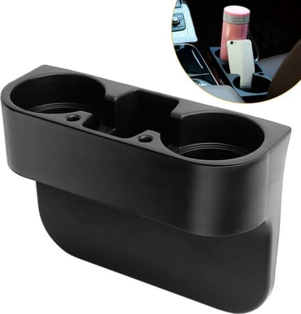 Dutchers® Auto Organizer - Bekerhouder Auto - Cupholder - Voor Het Ordenen Van Spullen In De Auto - Zwart