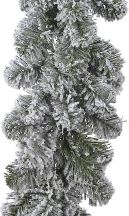 Kunst Kerstbomen - Snowy Imperial Garland Xfull Green/white 270x30cm