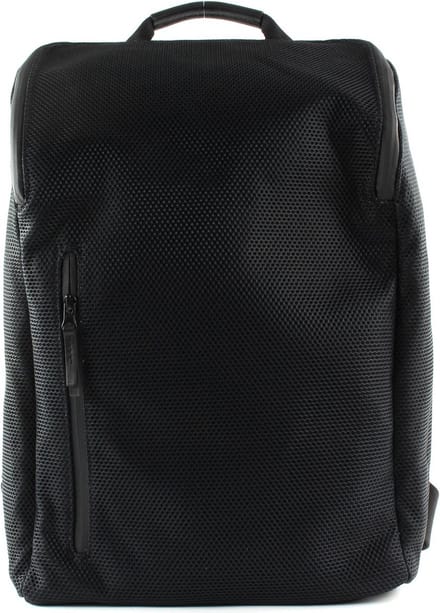 JOST Laptop rugzak Rugzak met laptopvak Mesh Man Daypack Backpack Black Zwart