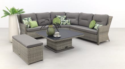 Sandigo lounge dining set met bijzetbank