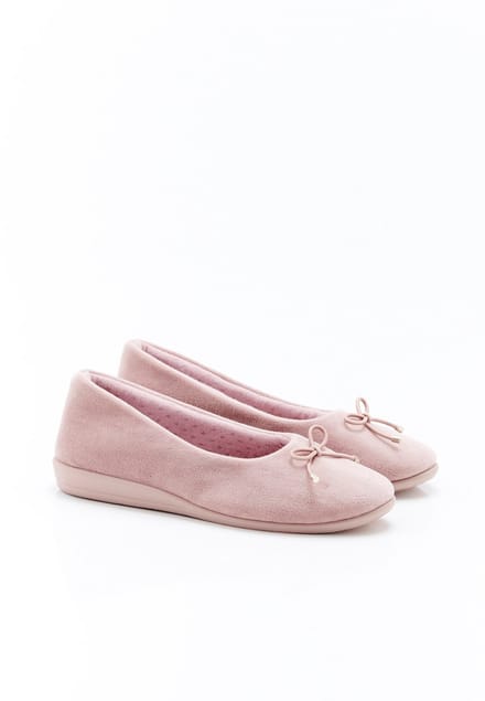 Damart - Ballerina's velours sleehak - Dames - Roze - 37