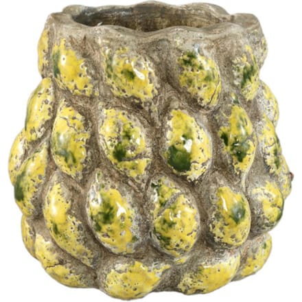 PTMD - Pot Fruitsy - Geel - 21.5x21.5x20.5cm