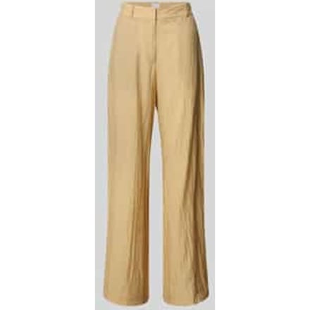 Broek van viscosemix in kreuklook