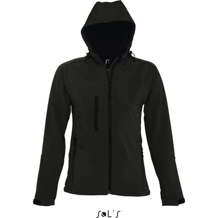 SOL'S Women´s Hooded Softshell Jacket Replay L849 - Black - L