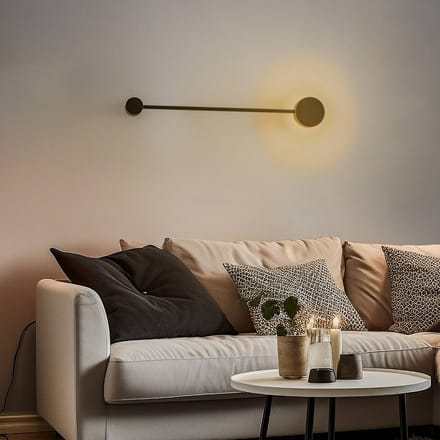 Nowodvorski Lighting Wandlamp Orbit I 40, zwart, 1-lamp