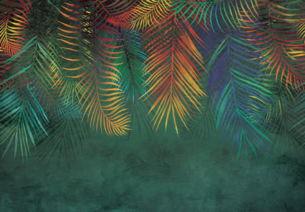 Fotobehang Jungle Bladeren XXL – posterbehang – 368 x 254 cm - Groen