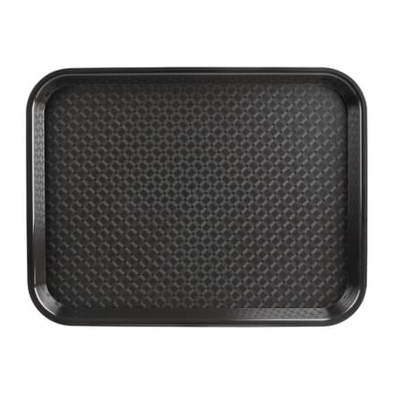 Dienblad Olympia 41.5 x 31 cm Polypropyleen Stapelbaar Zwart