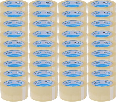 PP Premium pakkettape transparant 66 m x 50 mm, 65 μm, 36 rollen
