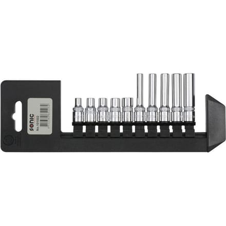 E-TORX dopsleutelset SONIC 1/4" 6-kant 10 Stuk
