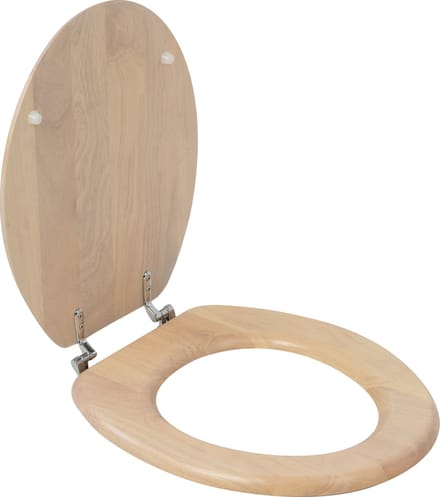 Plieger Classic wc-bril - Massief hout - Kalkwit