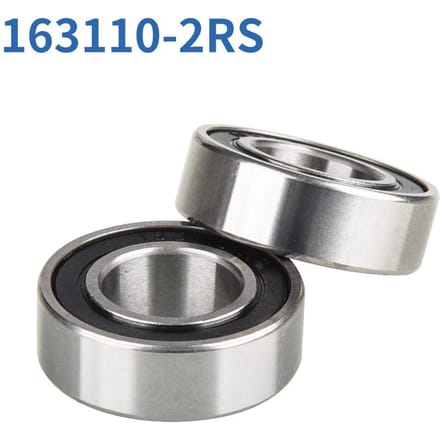 2×Bike Hub Trapaslagers 163110 2RS 16x31x10mm voor gigantische fietsaccessoires gray