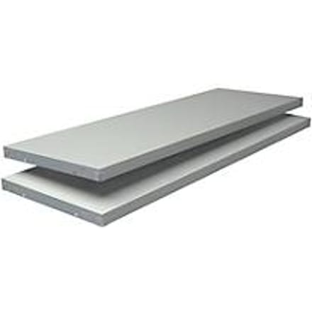 Extra legborden, voor insteekstellingen, B 1000 x D 350 mm, wit
