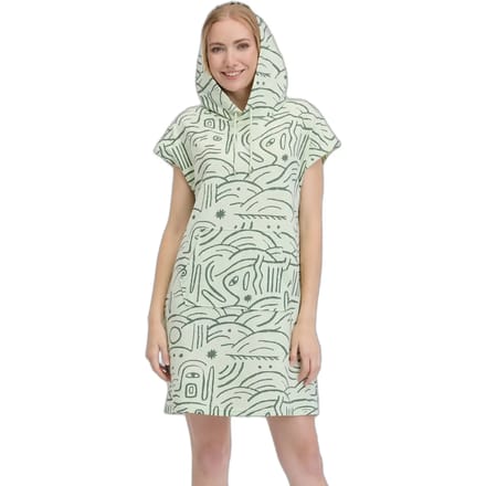 Dames t-shirt jurk met capuchon Ragwear Chyca Print