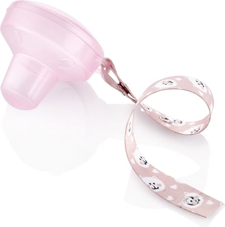Babyjem Fopspeen Doosje Aan Koord Roze