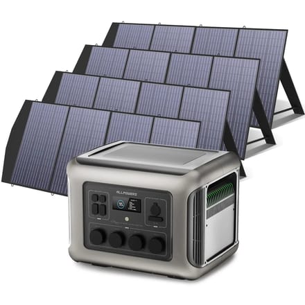 ALLPOWERS Zonnegeneratorset 2500W (R2500-V2 + SP033 200W zonnepaneel) - R2500-V2 + 4 stuks SP033 200W zonnepaneel