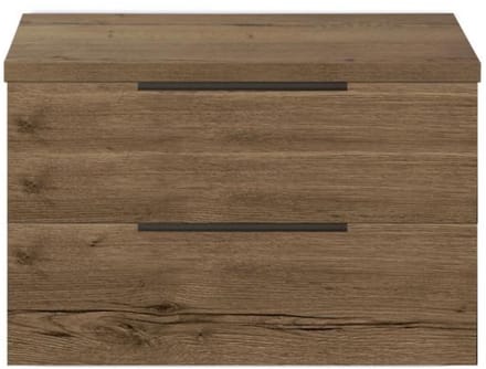 Seville Badmeubelset 80 cm - Wastafelblad Tabacco Edge Greep