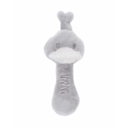 BAMBAM Rammelaar Eend - Grijs - Baby cadeau