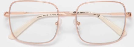 GLAS Wilma Leesbril sterkte +2.00 rosegoud - Metaal - Vierkant