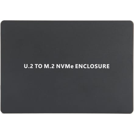 Boîtier pour disque dur U2BOX PCIE 3.0 NVME vers U.2, boîtier SSD U2 en aluminium SFF8639, noir  (Pas noir
