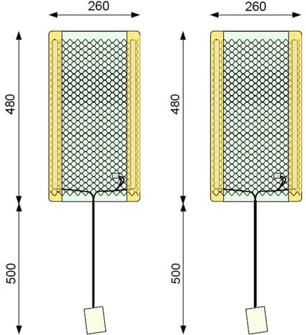 2 stuks Carbon stoelverwarming 12 Volt - 2 Autostoelen