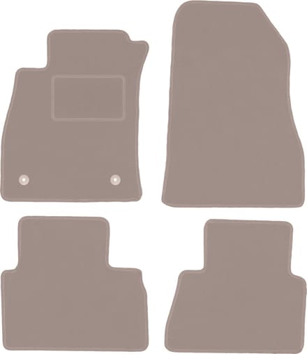 Beige velours matten voor: Nissan Juke F15 crossover (2010-2017)