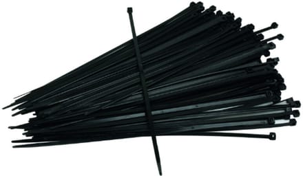 Ivana Bundelbandjes - Zwart - 7.6x360mm - 100 stuks