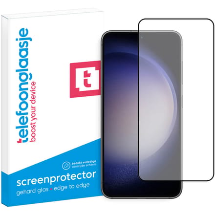 Samsung Galaxy S23 Plus screenprotector gehard glas Edge to Edge