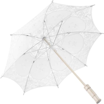 Allecto - Communie Umbrellaee Parasol - Bruiloft Paraplu - Wit